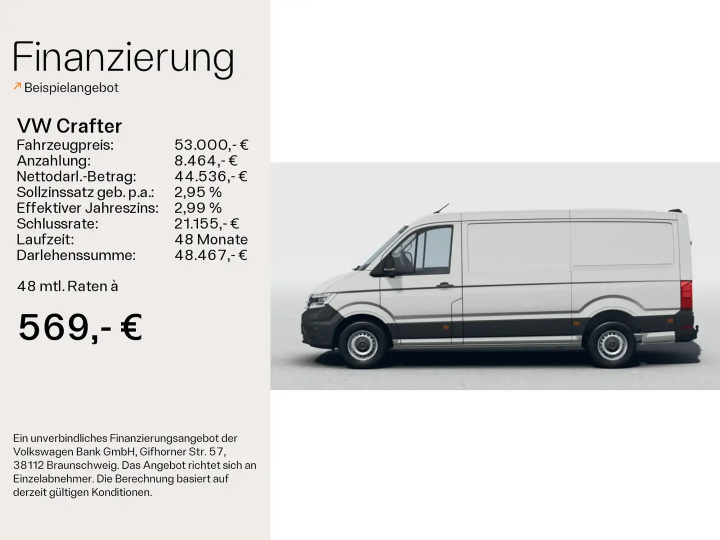 Volkswagen Crafter 35 Kasten TDI *LED*Holzboden*Schwingsitz Bianco - 2