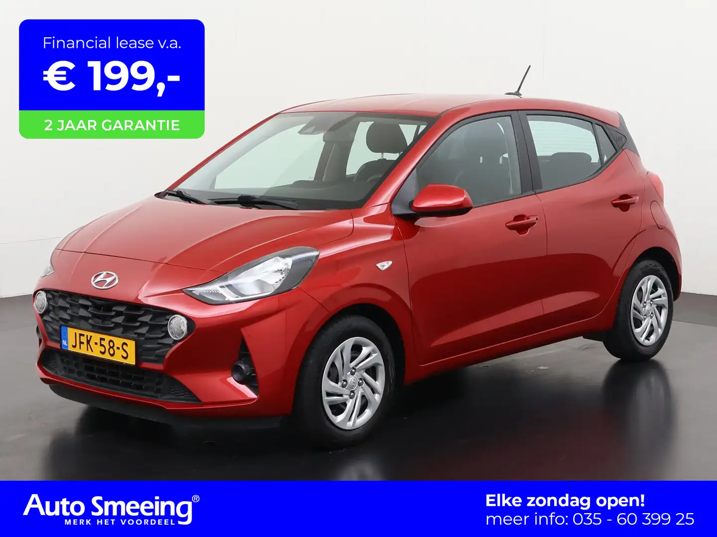 Hyundai i10 1.0 Automaat | Carplay | Zondag Open! Rood - 1
