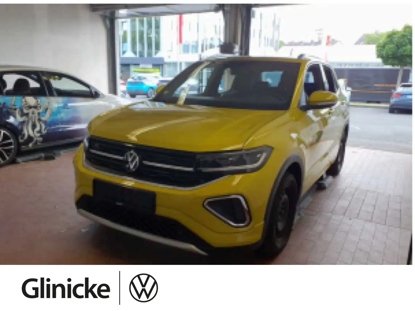 Volkswagen T-Cross 1.5 TSI R-Line DSG, AHK, NAVI Gelb - 1