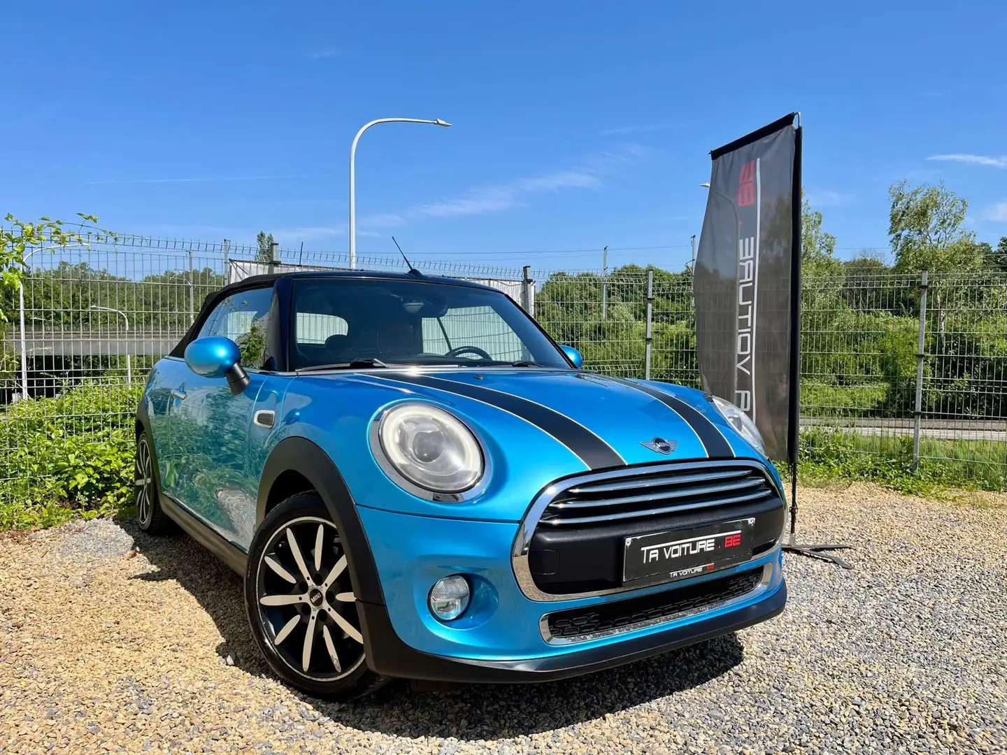 MINI One Cabrio Cabriolet CUIR/LED/CLIM-AUTO/BLUETOOTH/CRUISE/PDC Bleu - 1