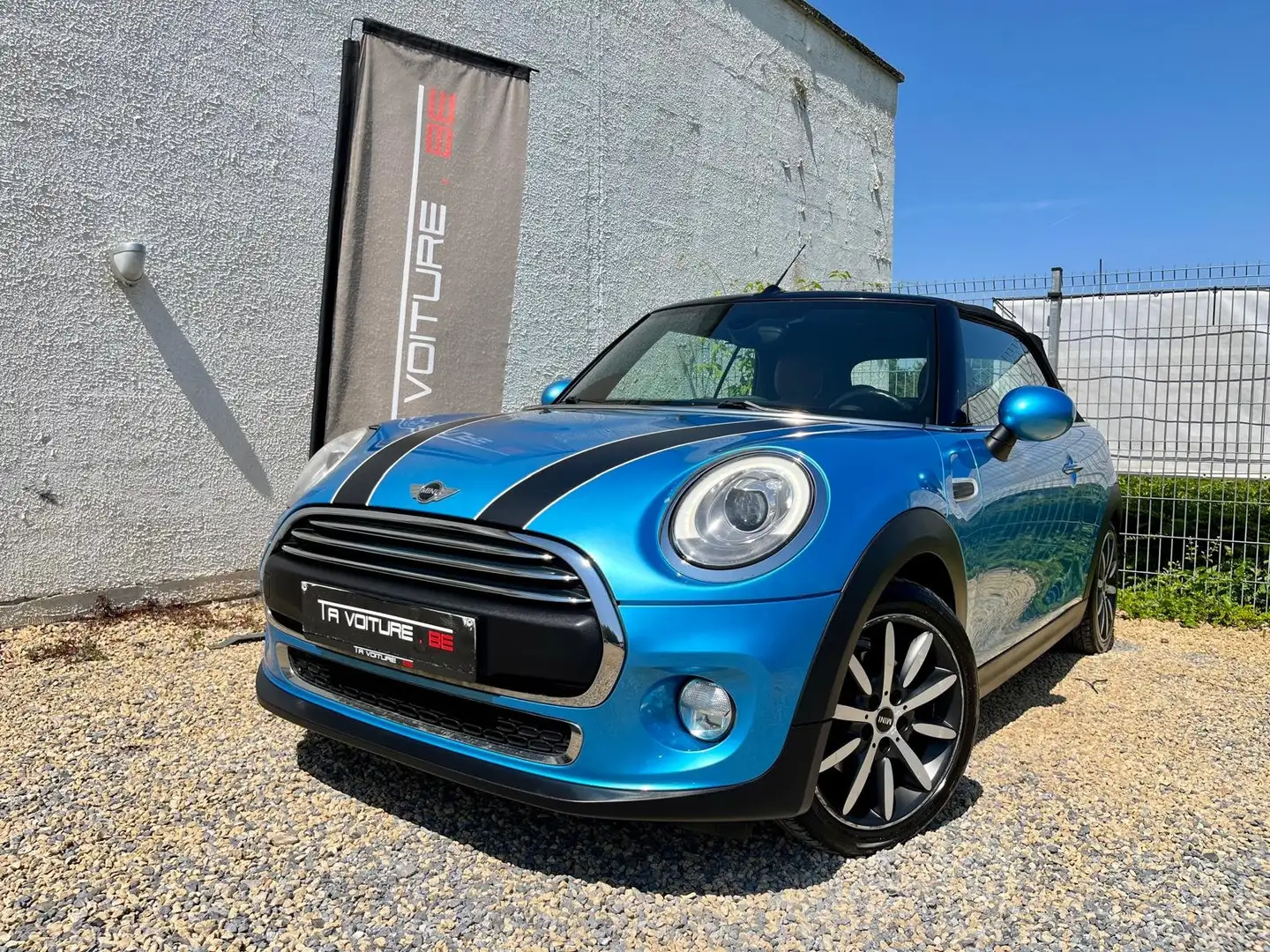 MINI One Cabrio Cabriolet CUIR/LED/CLIM-AUTO/BLUETOOTH/CRUISE/PDC Bleu - 2