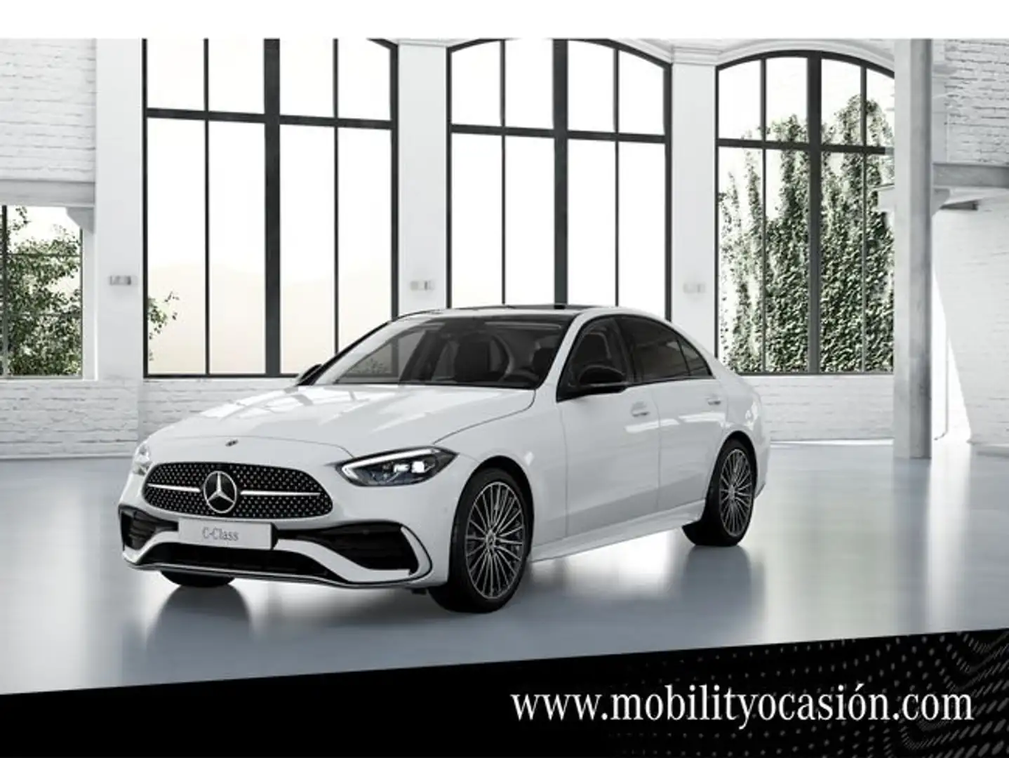 Mercedes-Benz C 220 d amg line Blanco - 1