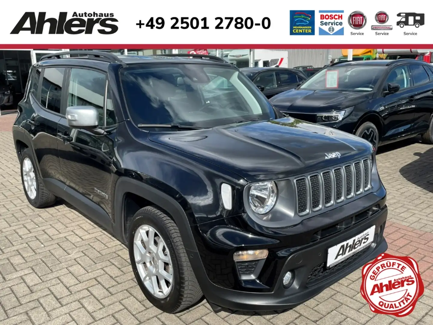 Jeep Renegade Limited+NAVI+KAMERA+ACC+ALLWETTER+KENWOOD+LED+ Noir - 1