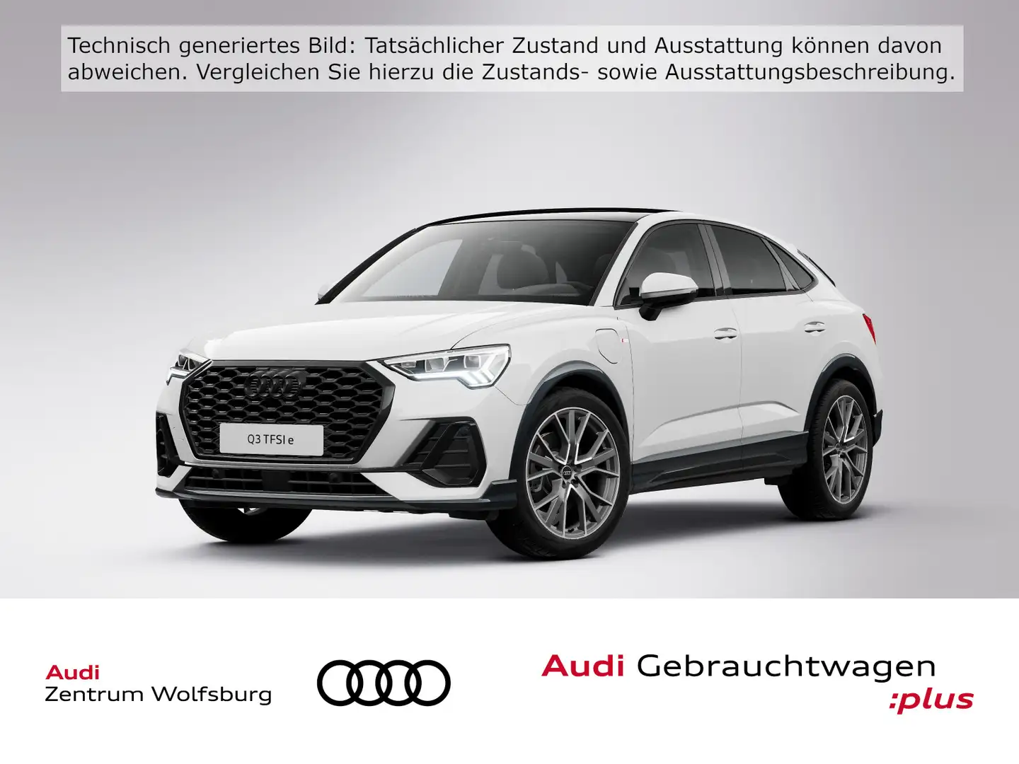 Audi Q3 45 TFSI e S-tronic S line Pano/Rück Weiß - 1