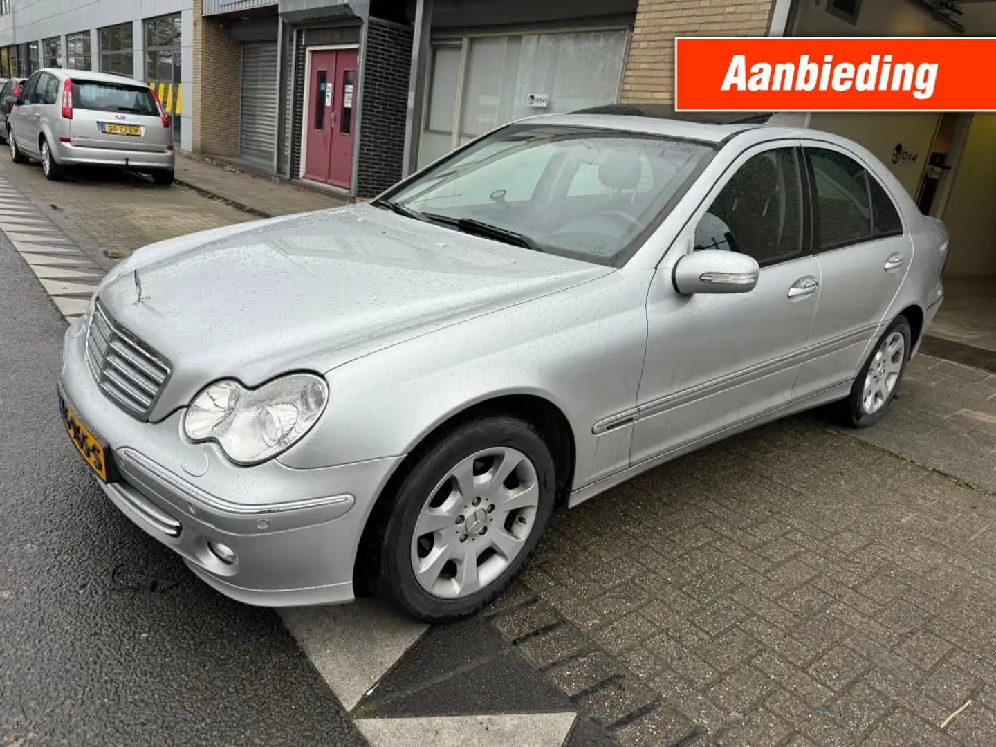 Mercedes-Benz C 180 180 K. Elegance SCHUIFDAK PDC NETTE AUTO Grijs - 1
