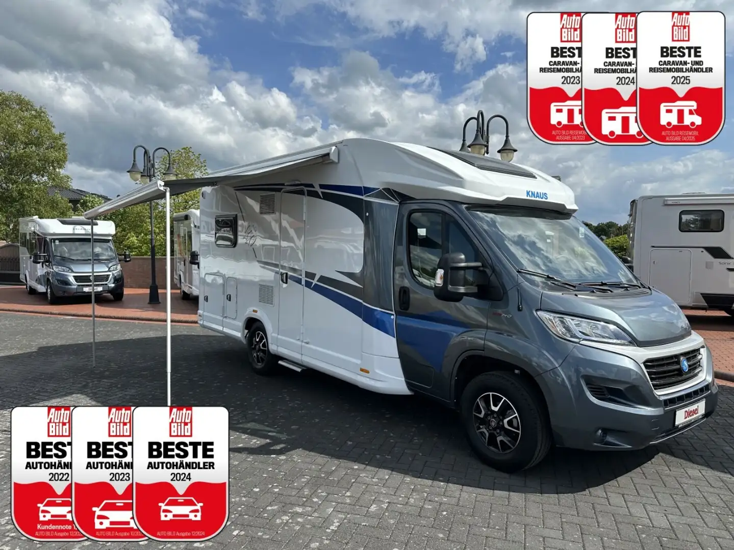 Knaus L!ve Wave 650 MF +Solar+Hubbett+Fahrradträger+Kame Wit - 1