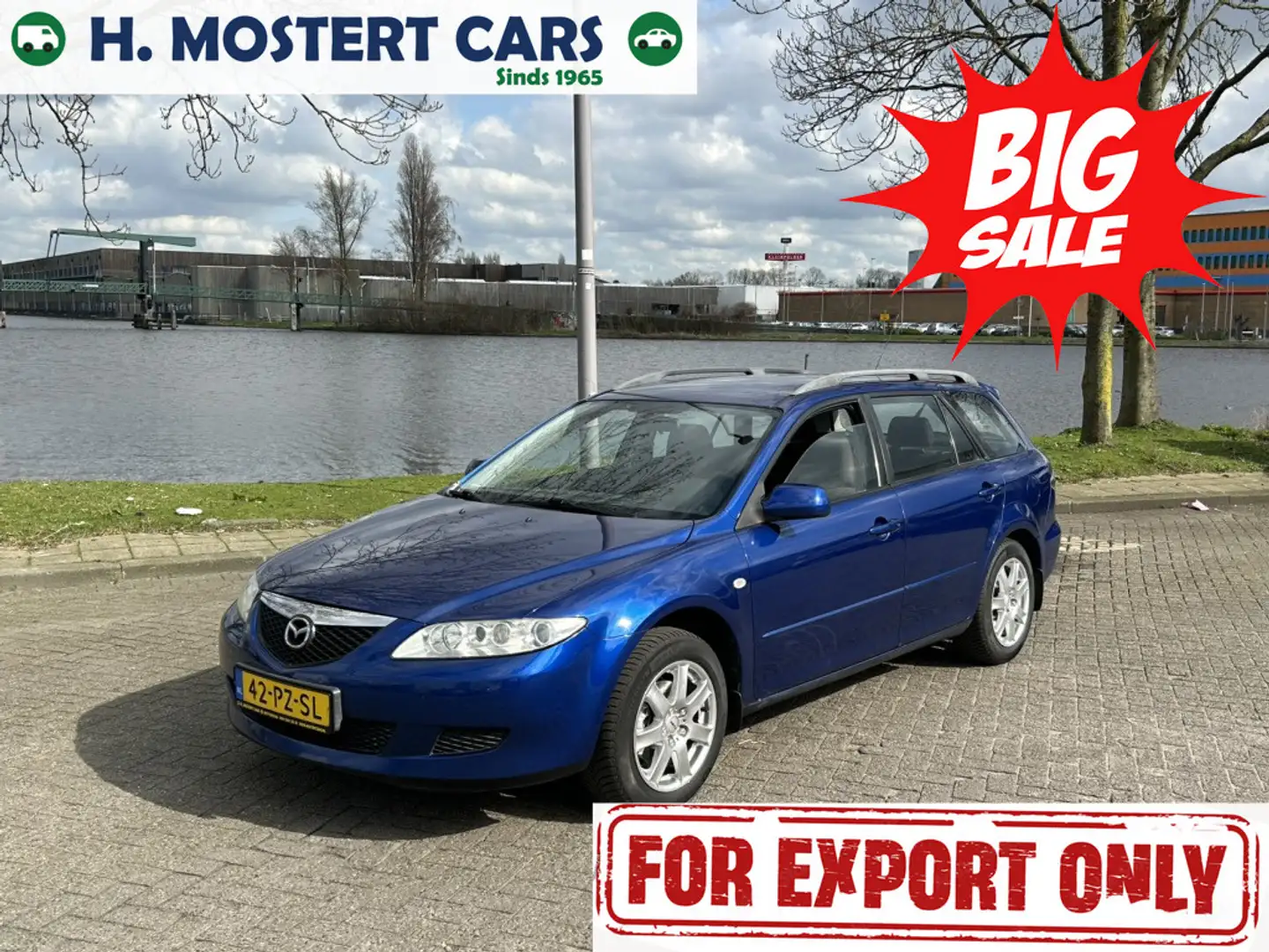 Mazda 6 Sportbreak 2.0i Dynamic * AIRCO * APK * TREKHAAK * Blauw - 1