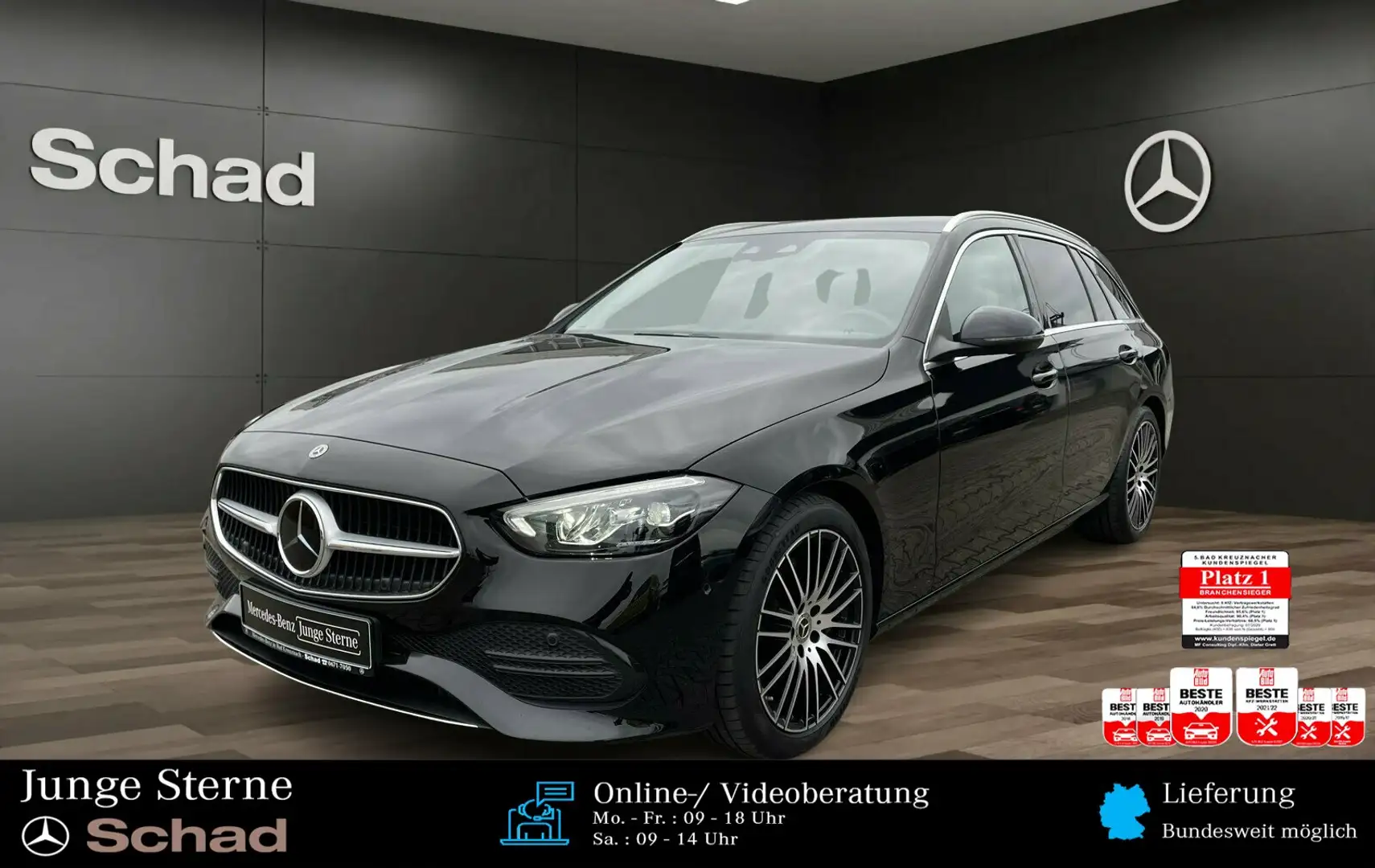 Mercedes-Benz C 300 C 300 d T AVANTGARD Exterieur/Navi/Distronic/LED Schwarz - 1