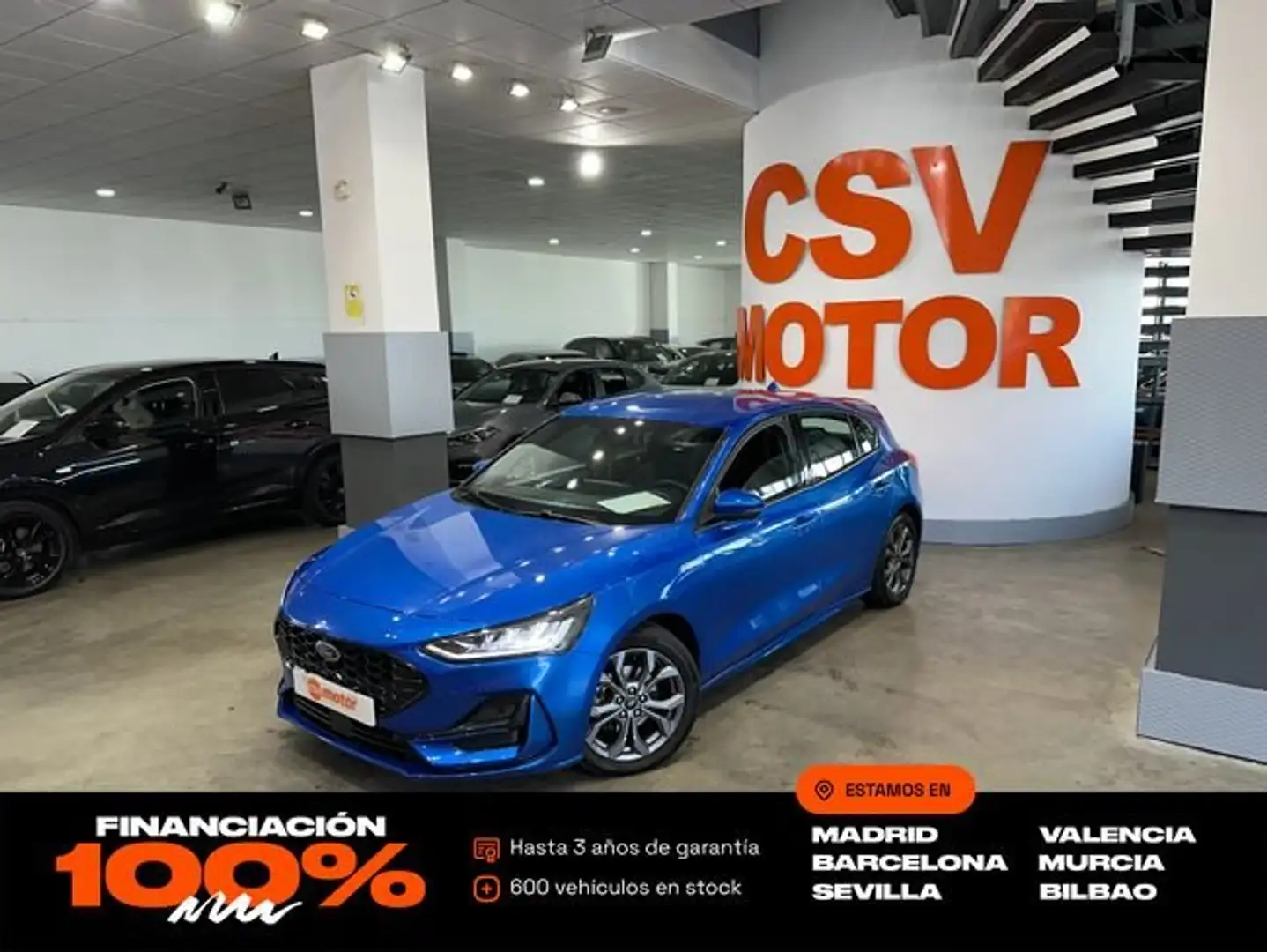Ford Focus 1.0 Ecoboost MHEV 92kW ST-Line Blau - 1