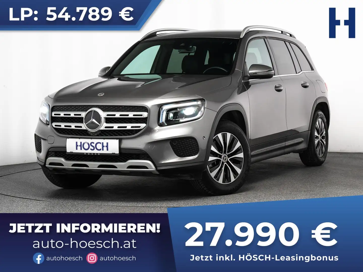 Mercedes-Benz GLB 200 d Style Aut. LEDER KAMERA LED NAV ASSISTENZ Grau - 1