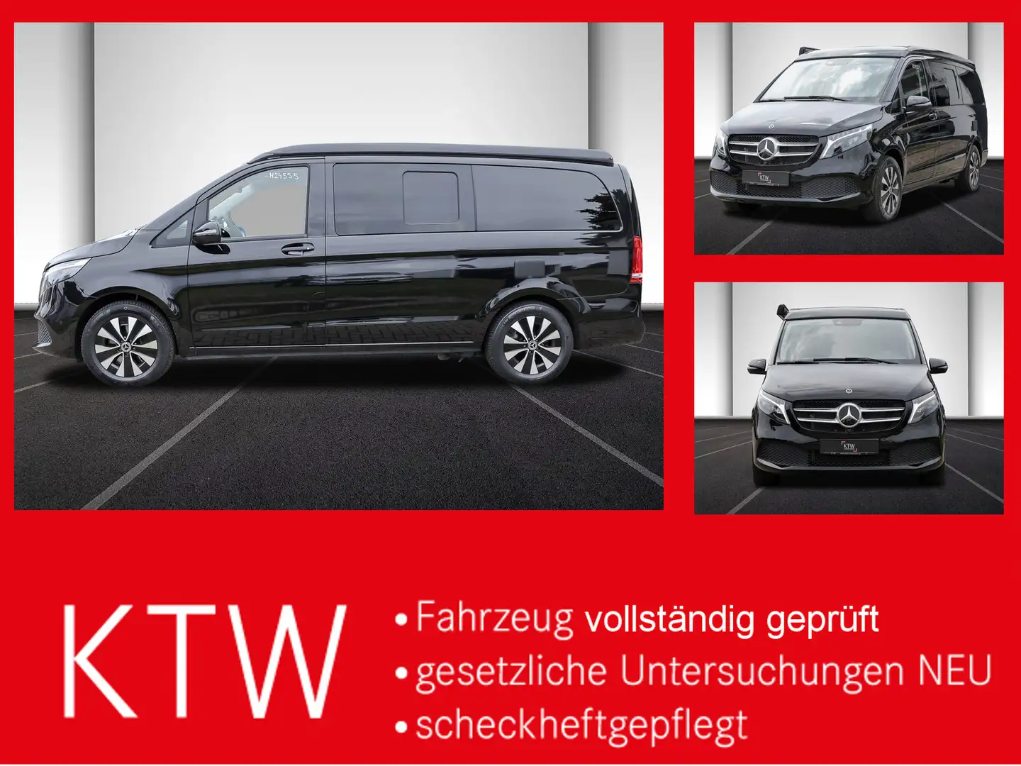 Mercedes-Benz V 300 Marco Polo,Allrad,EasyUp,Leder,AHK 2,5To Schwarz - 1
