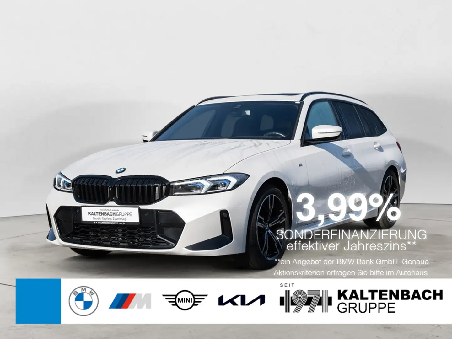 BMW 318 i Touring M-Sport PANO HUD 360° LED NAVI Blanc - 1