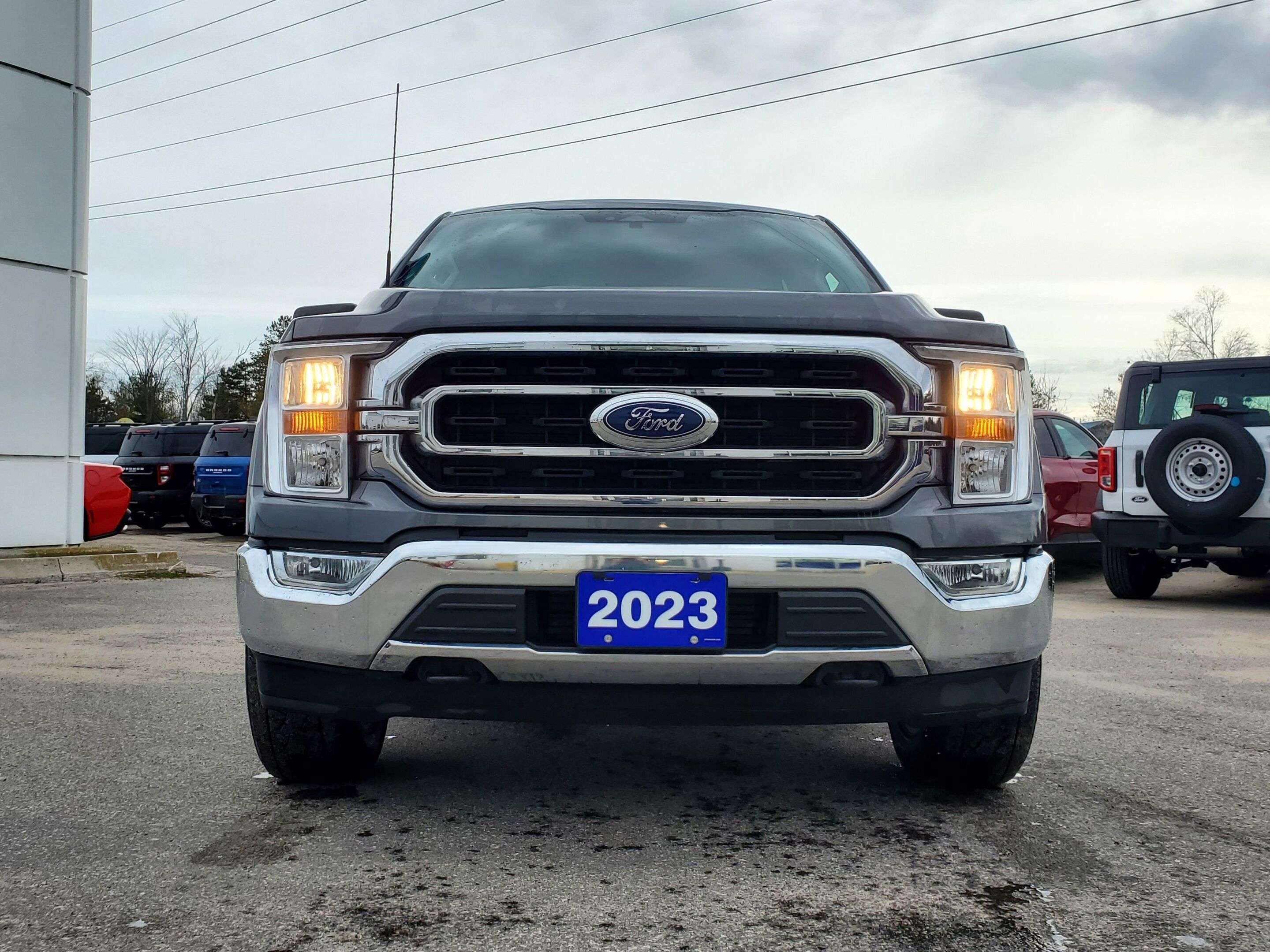 Gray 2023 Ford F-150 Pickup Truck Four-Wheel Drive Automatic