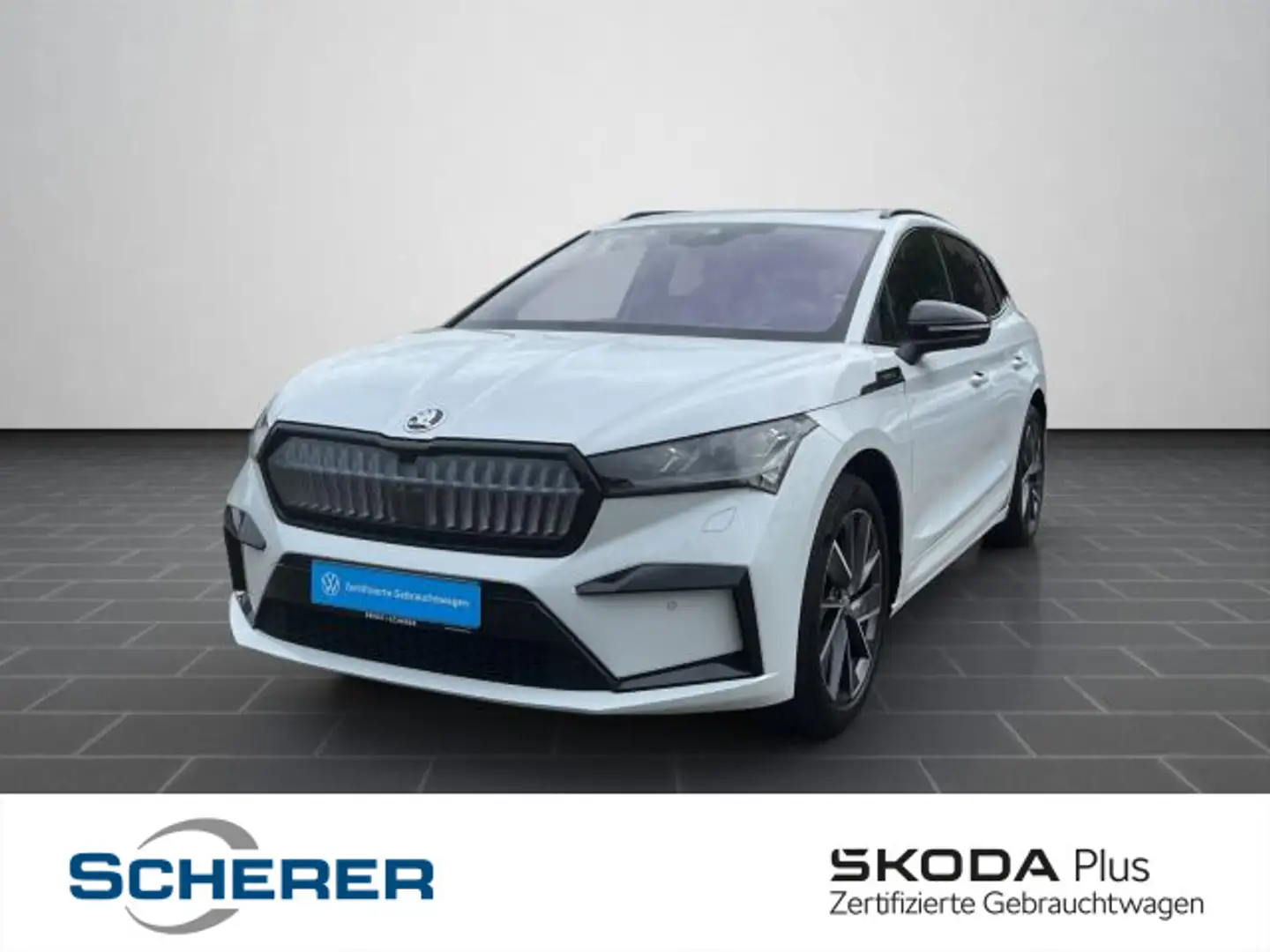 Skoda Enyaq 80X 4x4 SportLine Wärmep+Pano+ACC+HuD+20"+ Blanc - 1