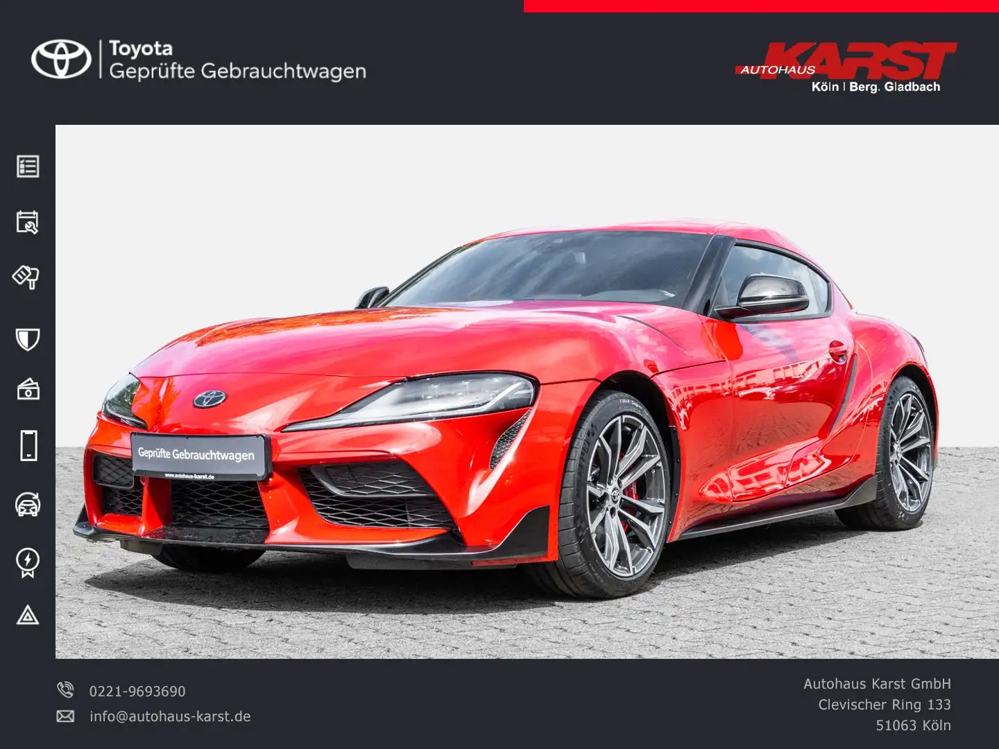 Toyota Supra SUPRA 2.0 Kamera LED Navi Roşu - 1