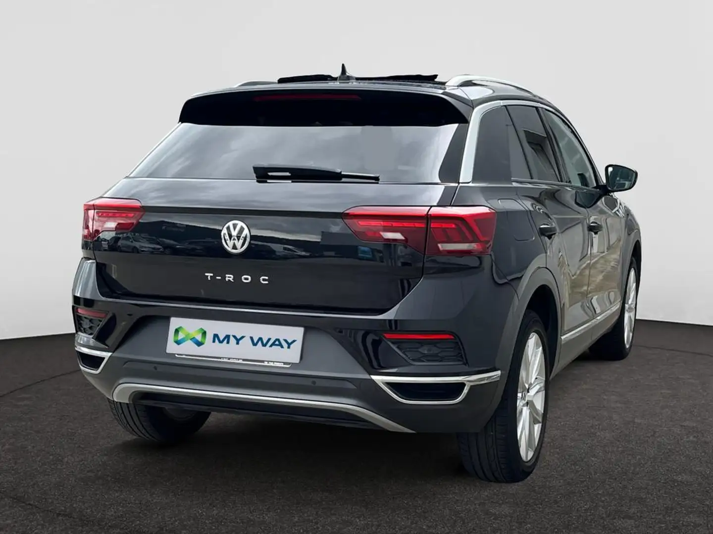 Volkswagen T-Roc PANO DAK*150PK*CARPLAY*AUTOMAAT*GPS*TOPWAY.BE Zwart - 2