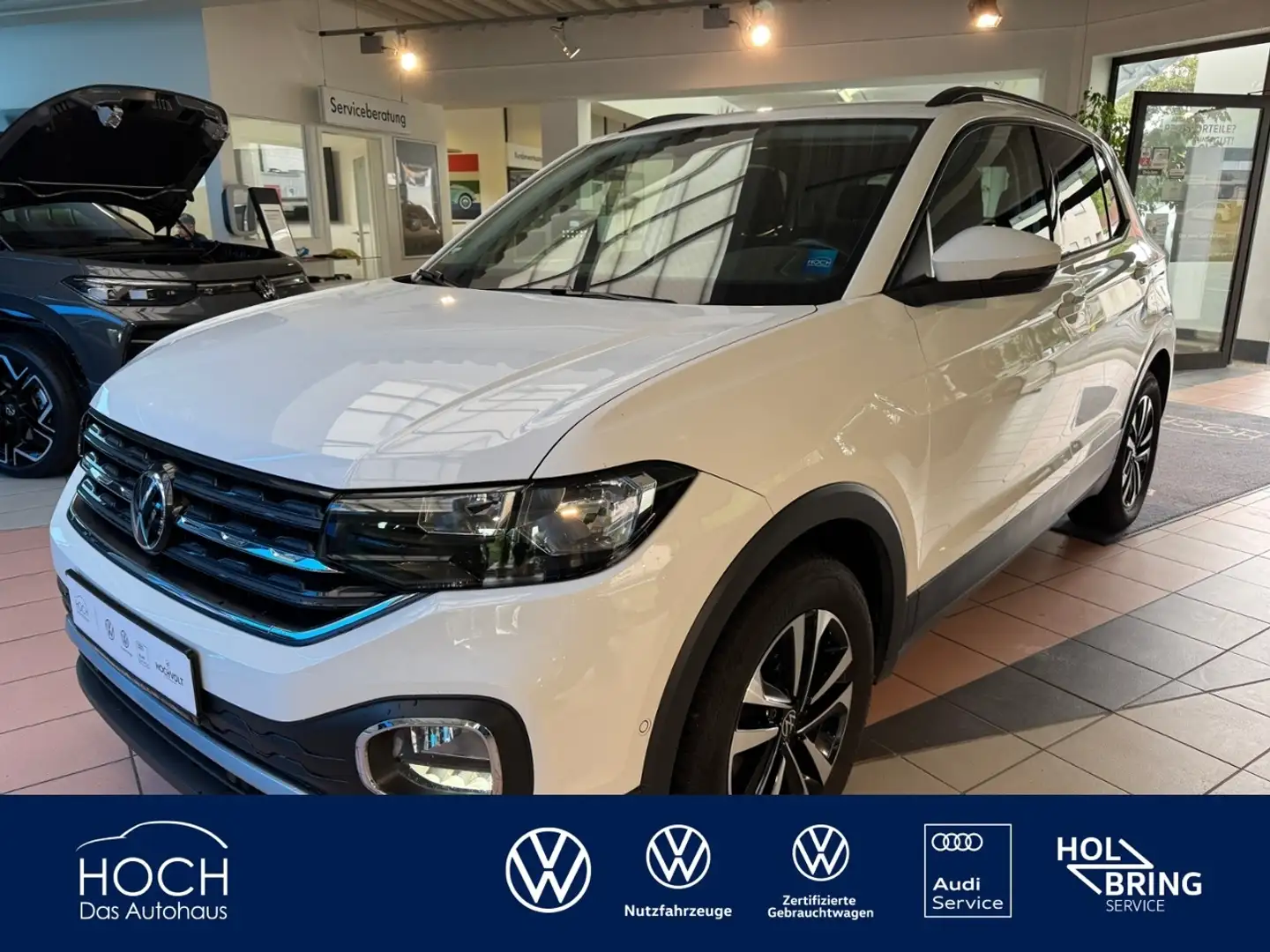 Volkswagen T-Cross 1.0 TSI United+ACC+AHK Kamera+Park Assist Weiß - 1