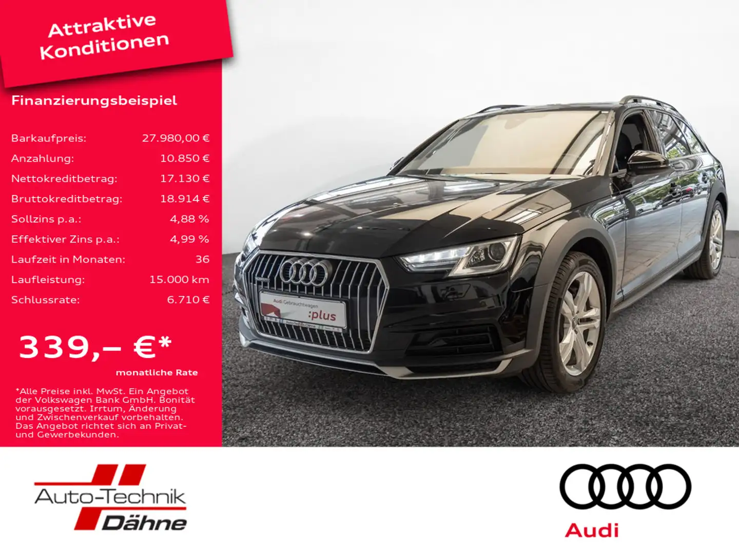 Audi A4 allroad 45 TFSI quattro XENON NAVI PANO Schwarz - 1