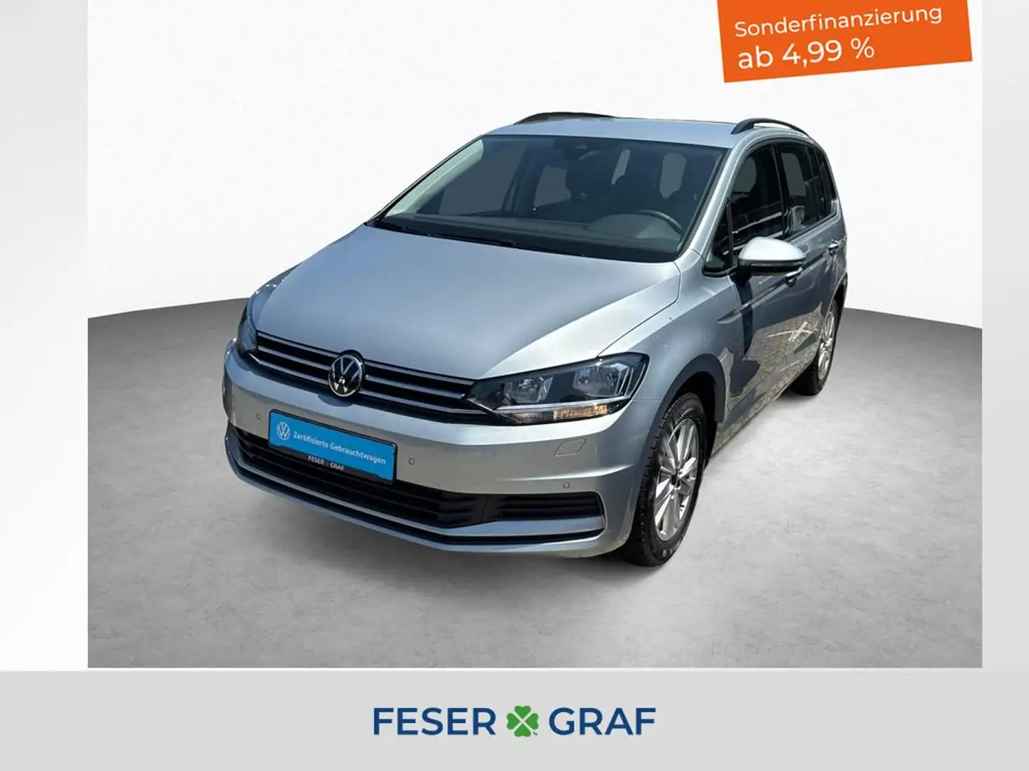 Volkswagen Touran Comfortline 1.5l TSI 6-Gang 7-SITZER NAVI Argent - 1