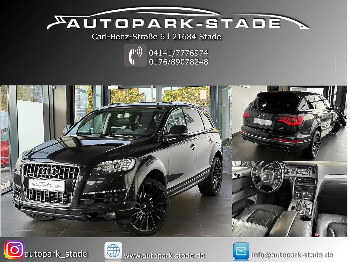 Audi Q7 3.0 TDI quattro 7 Sitzer Bi-Xen Navi Leder FL Grau - 1