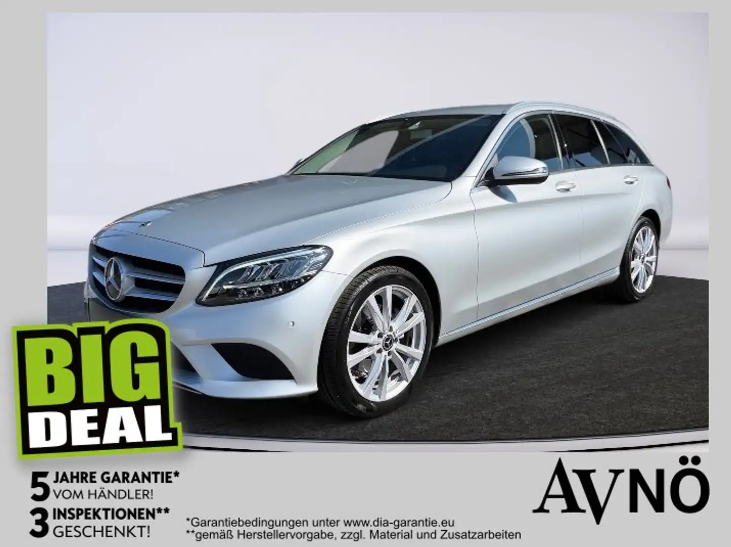 Mercedes-Benz C 200 d T-Modell LED, AUT, NAVI, Parktronic Silber - 1