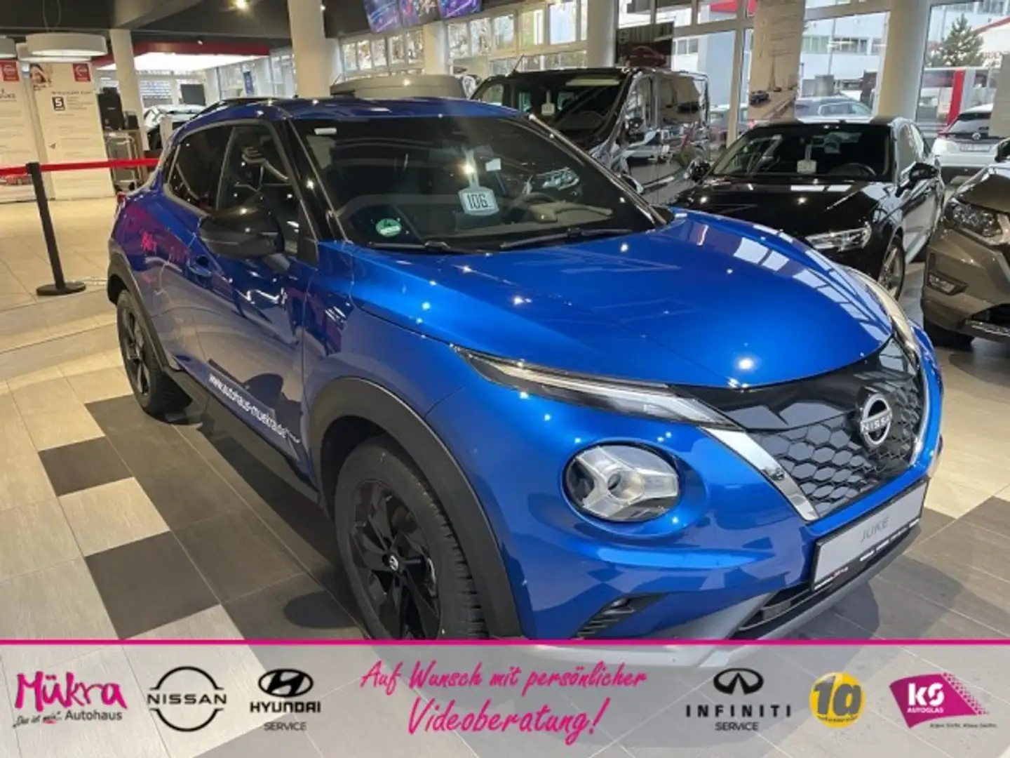 Nissan Juke Tekna 1.6 HYBRID 143 PS AT Nissan Connect Klima Bleu - 1