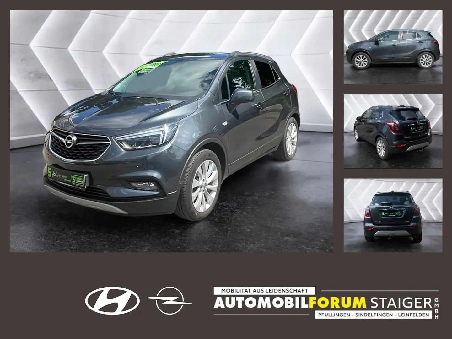 Opel Mokka X 1.4 Turbo Innovation Navi LED LM KAM Grijs - 1