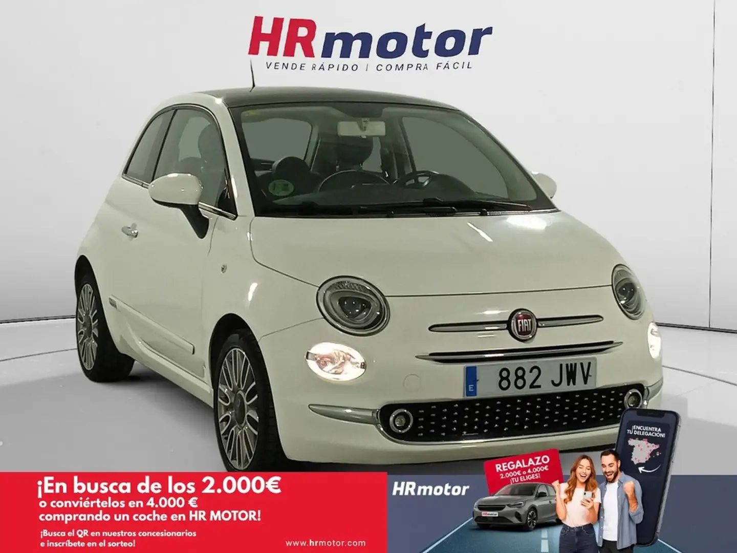 Fiat 500 1.2 Lounge Weiß - 1