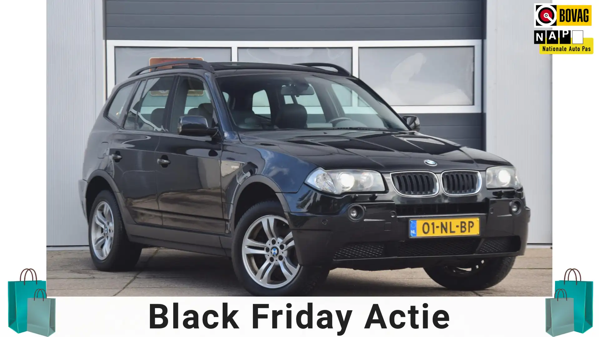 BMW X3 3.0i Executive NL auto / Youngtimer / Panoramadak Noir - 1