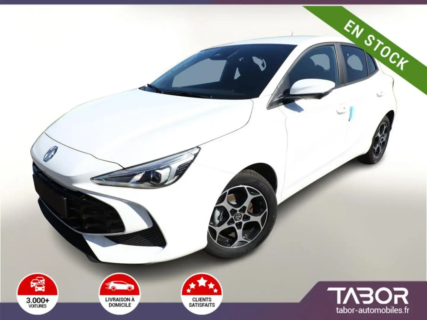 MG MG3 3 1.5 HEV+ 195 Luxury LED GPS ACC Keyl Cam Blanc - 1