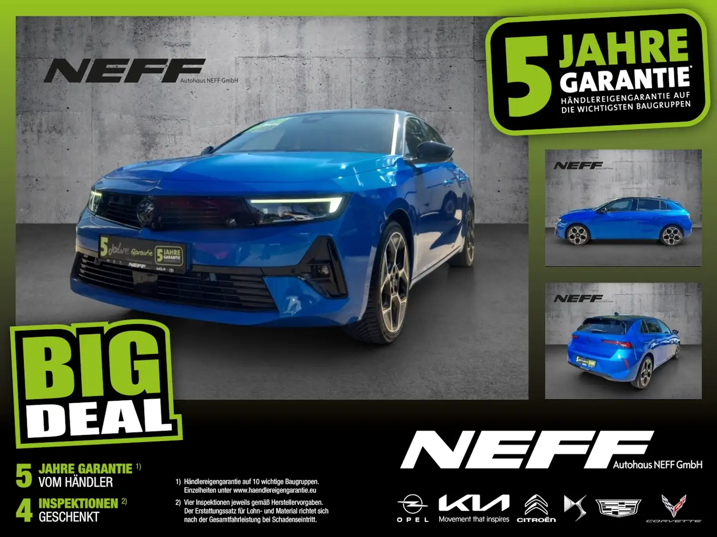 Opel Astra L 1.2 Turbo Ultimate ACC+LED+Navi+SD+SHZ Blau - 1