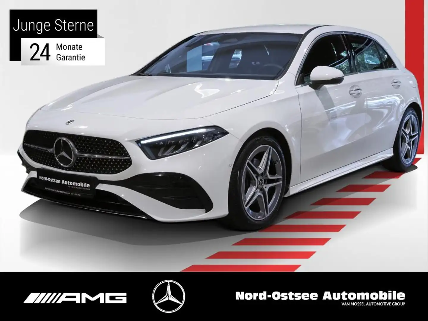 Mercedes-Benz A 200 AMG KAMERA LED DISTR. ADV.+ KEYLESS MBUX Weiß - 1