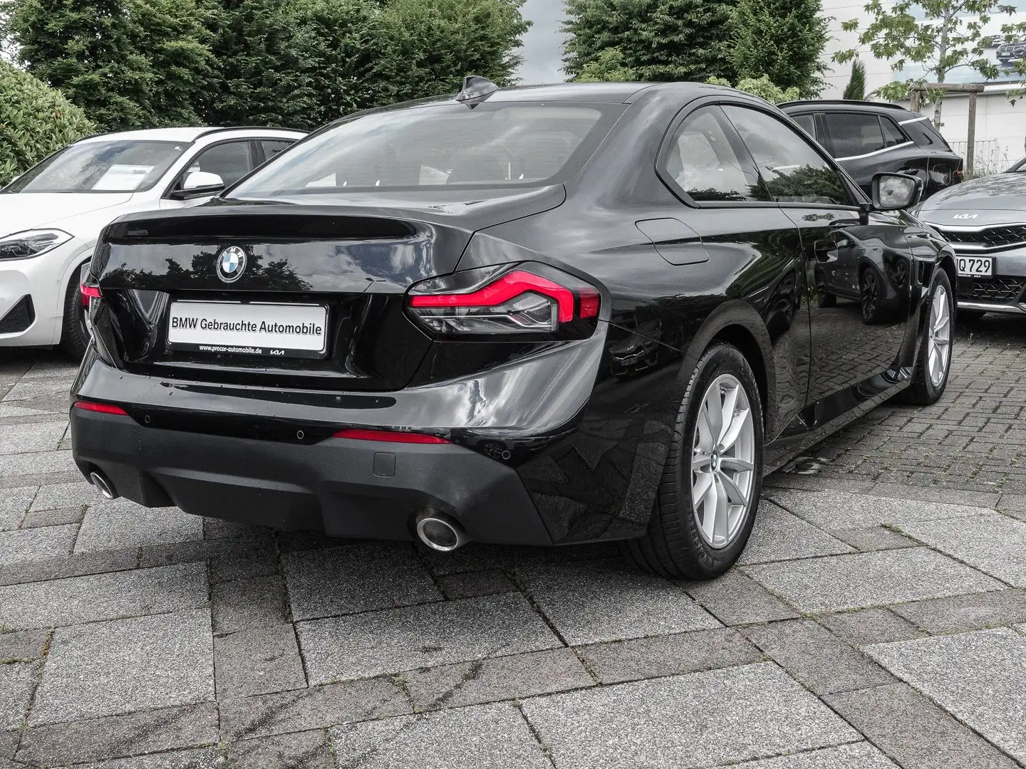 BMW 220 i Coupé+AUT+SZH+HIFI+NAVI+PDC+KLIMA+ Negro - 2