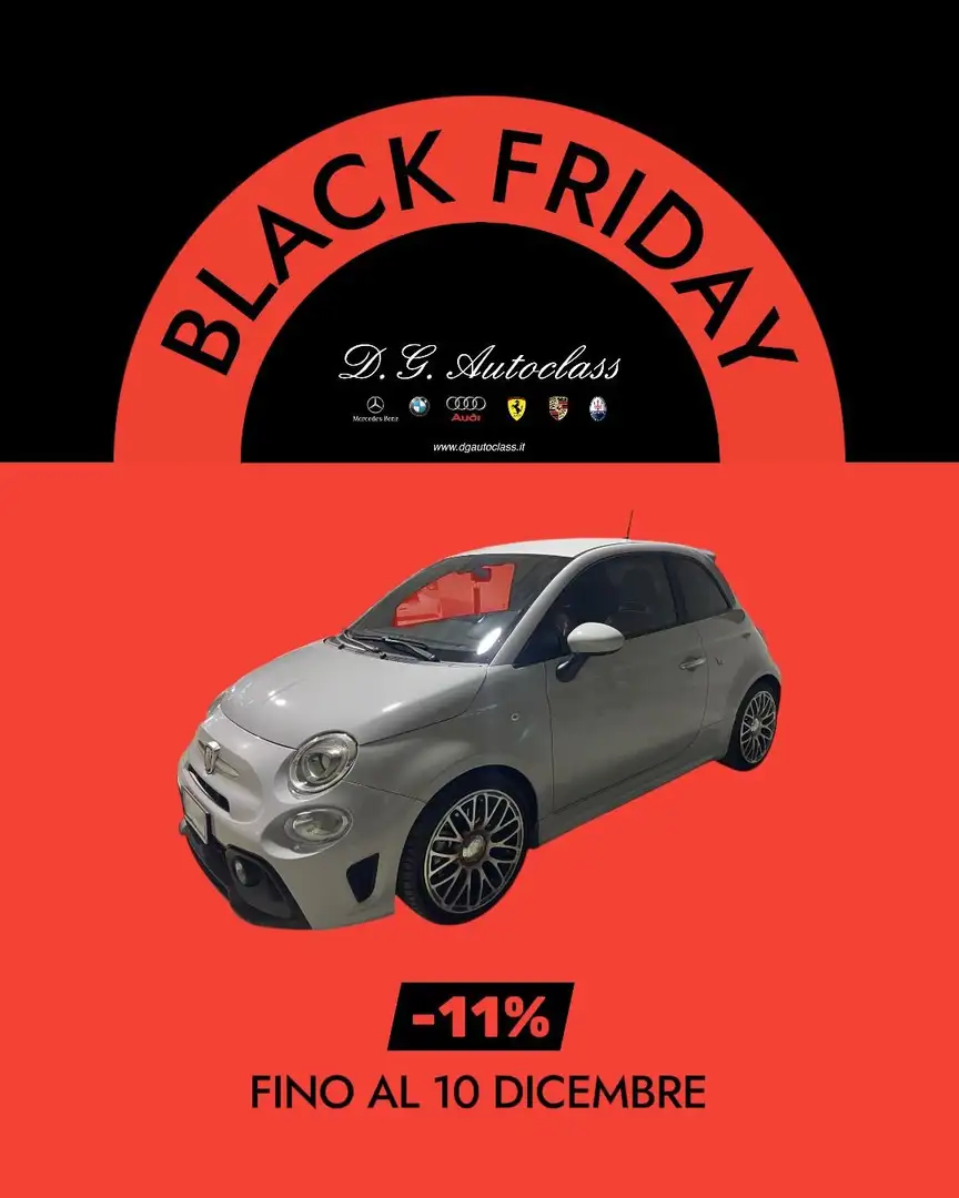 Fiat 595 Abarth 1.4 TURISMO MONZA/CARPLAY/SPORT/LED/PELLE/17” Šedá - 1