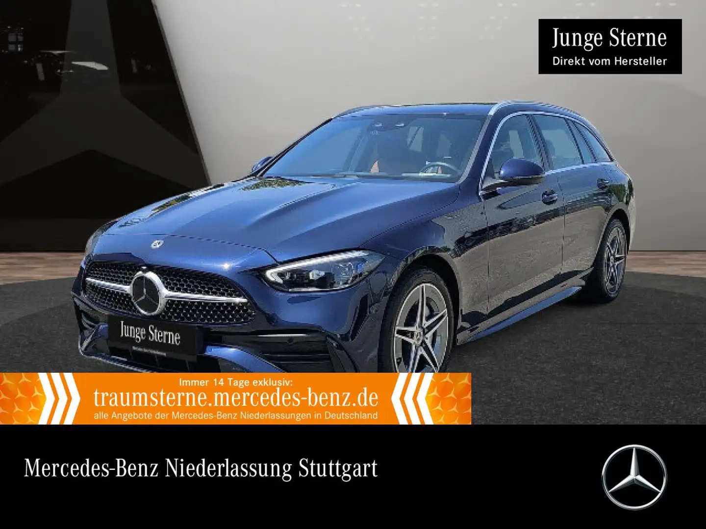 Mercedes-Benz C 300 e T AMG+KAMERA+KEYLESS+9G Blau - 1