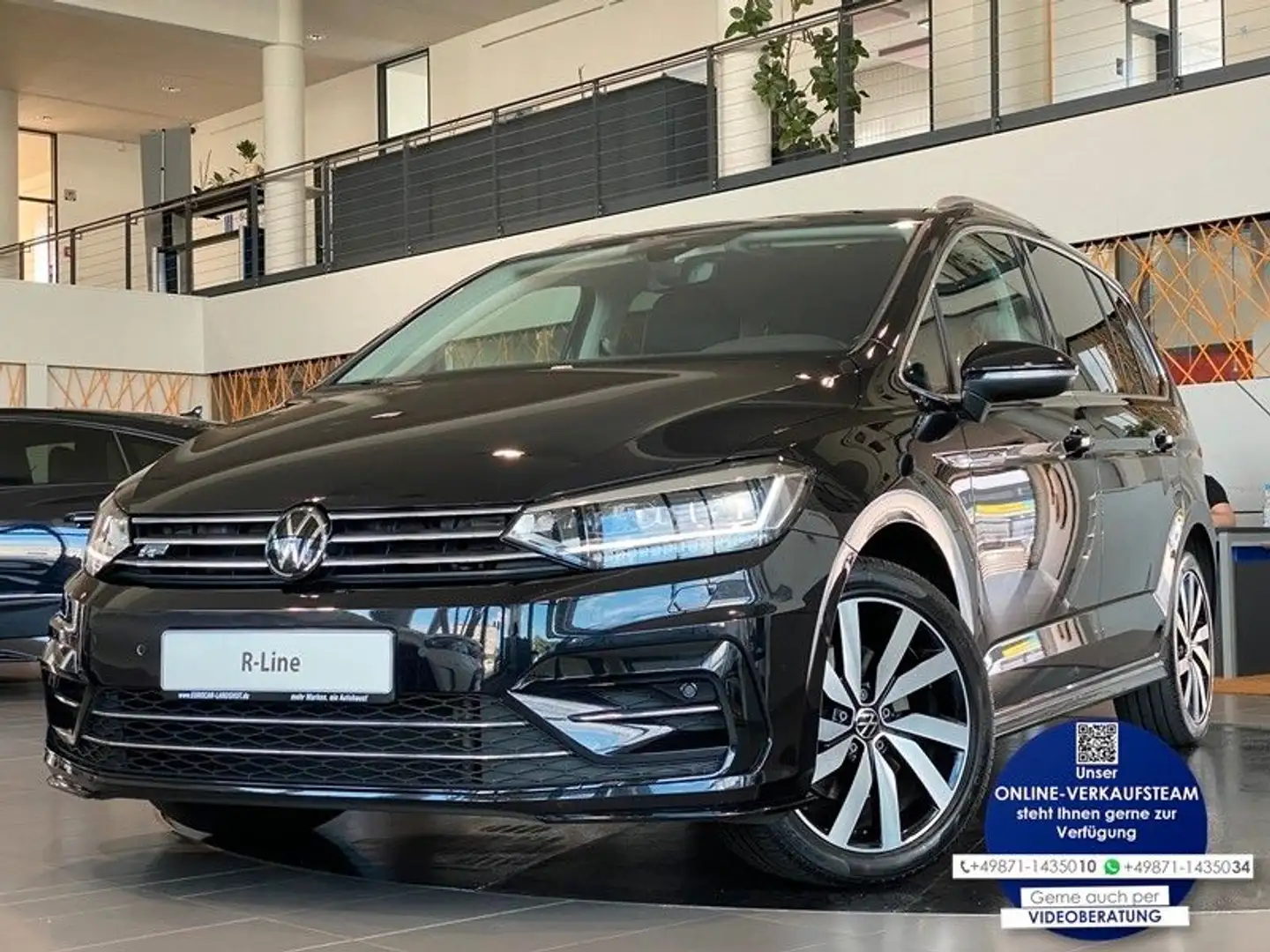 Volkswagen Touran 2.0 TDI Highline R-Line DigiCo LED AHK 7S Schwarz - 1