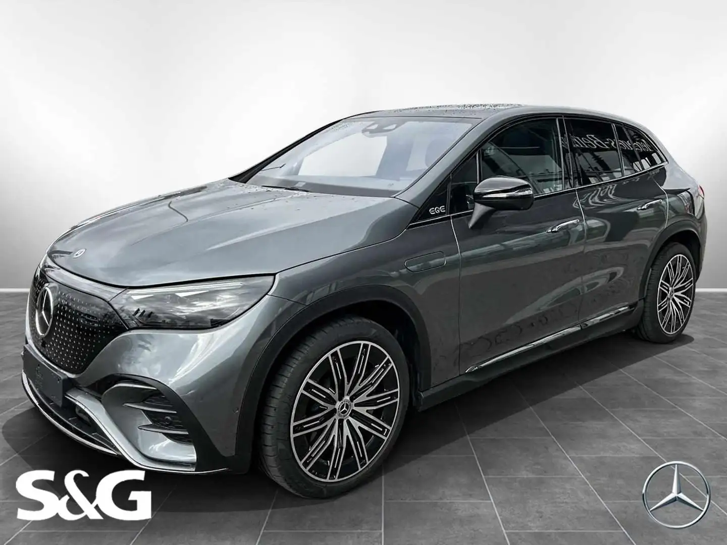 Mercedes-Benz EQE 350 4M SUV AMG Spurhalte+Distro+Pano+AHK+ Gris - 1
