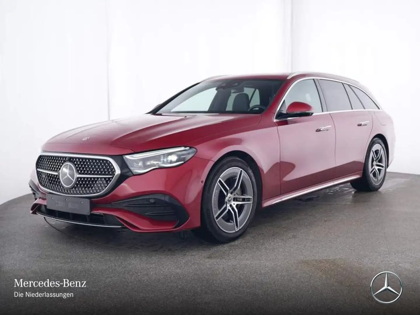 Mercedes-Benz E 300 e T AMG Fahrass 360° Distr. AHK Spurhalt-Ass Rosso - 2