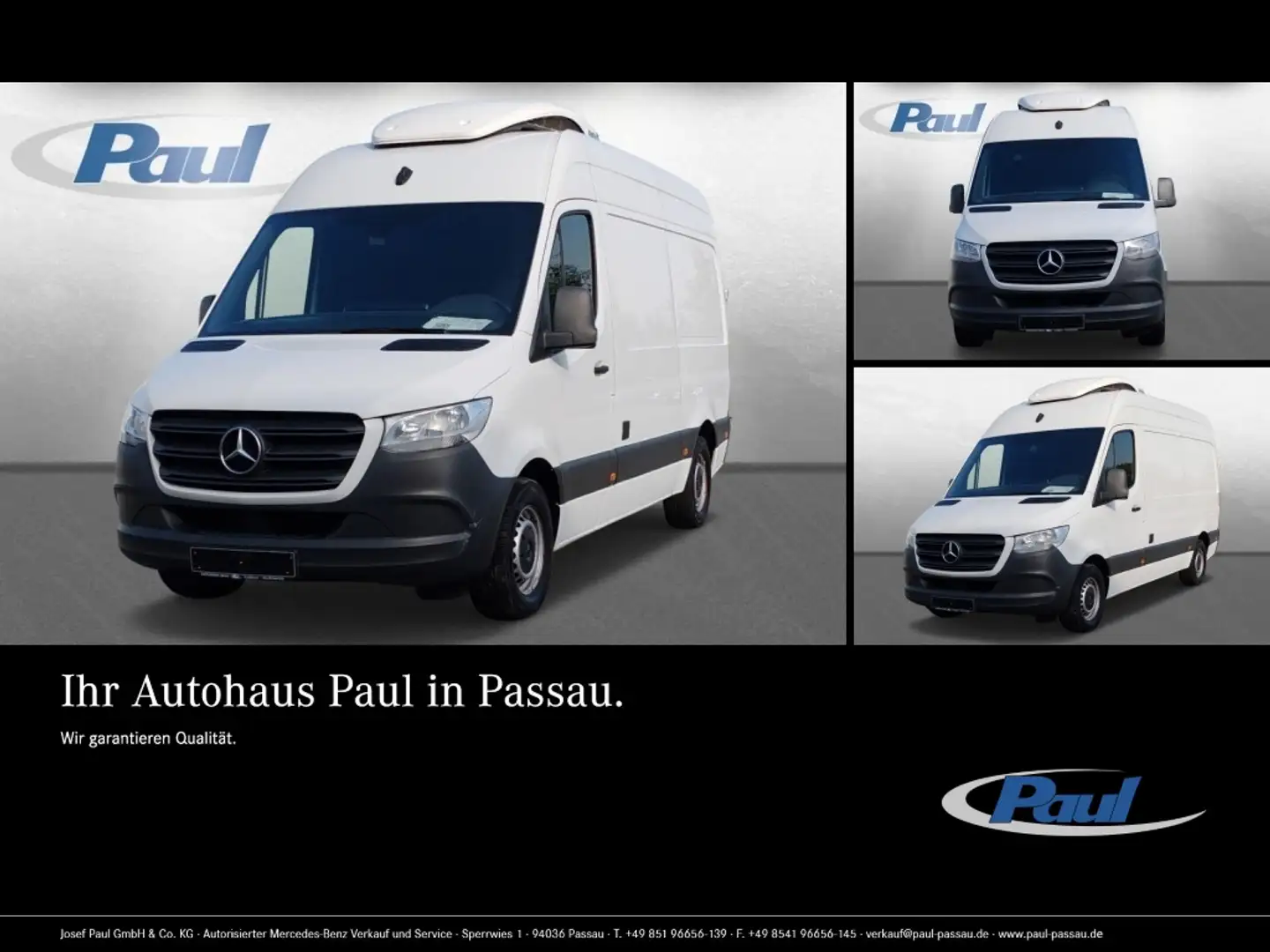 Mercedes-Benz Sprinter 316 CDI Kühlkasten Frischd.0°+Standkühlung Blanc - 1