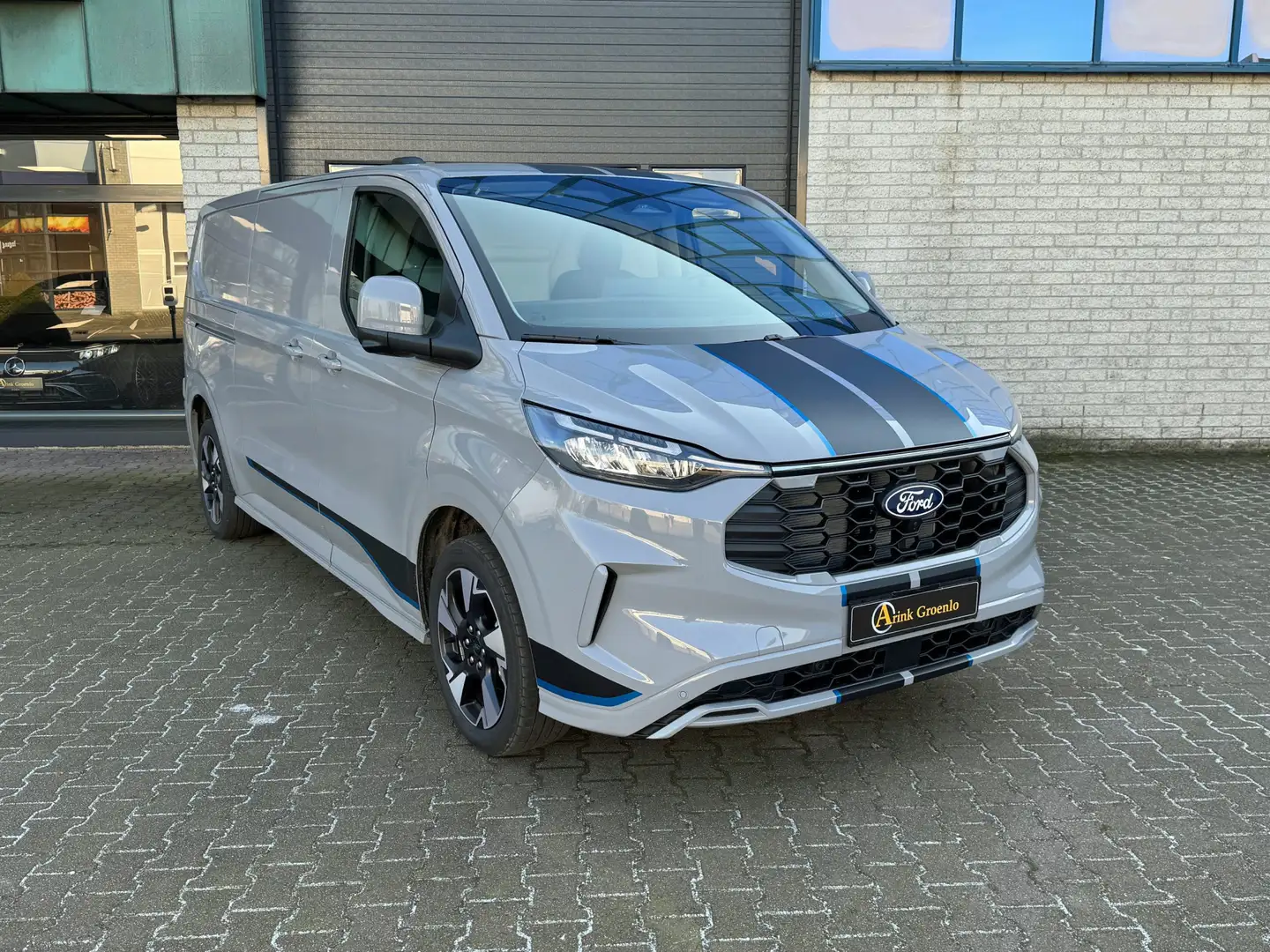 Ford Transit Custom 300 L2 Sport BPM vrij Stoel + Stoel 170 Pk 360° Mi Gris - 1