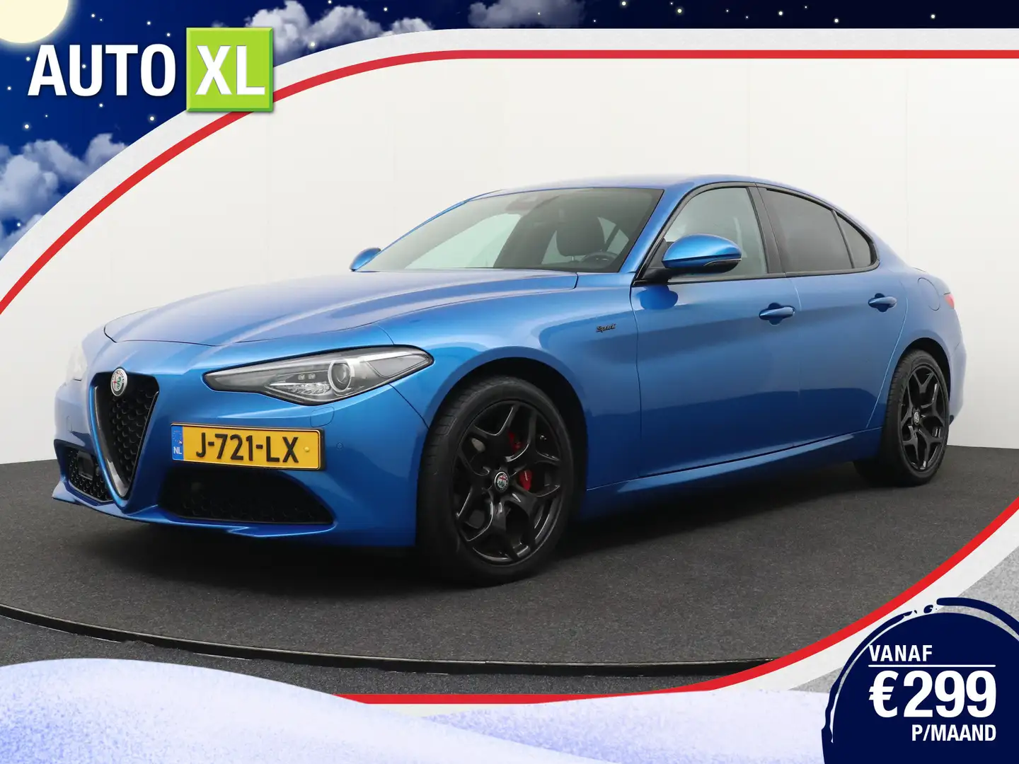 Alfa Romeo Giulia 2.0T 202 PK Aut. Sprint Leder Memory Adapt.Cruise Blauw - 1