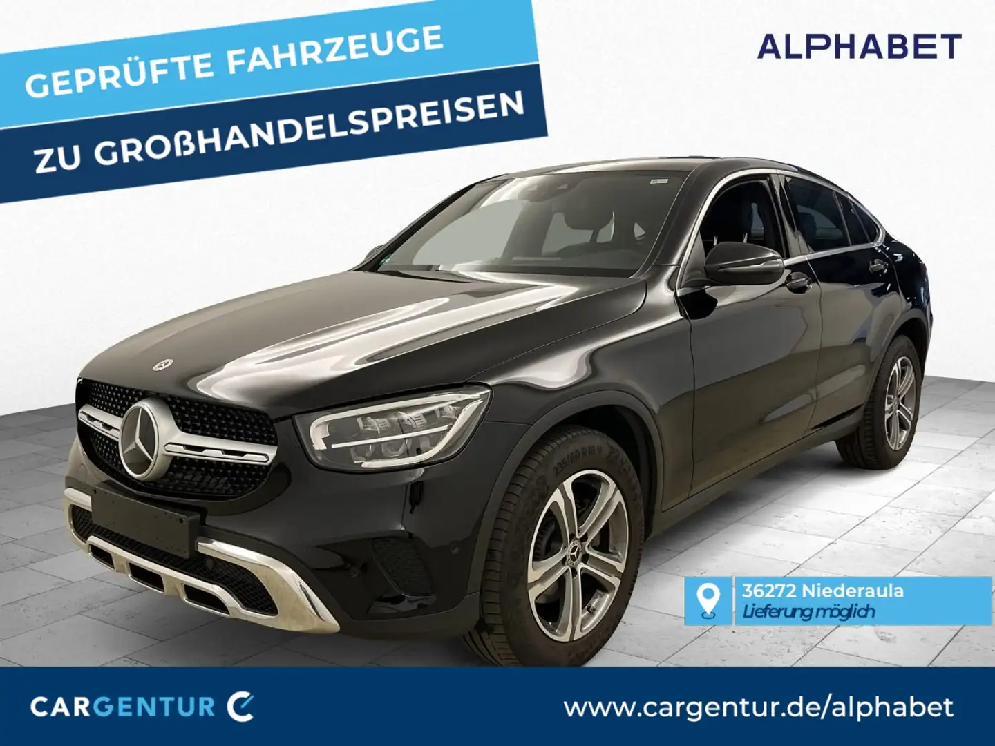 Mercedes-Benz GLC 200 d Coupe 4Matic AHK ACC BLIS El.Heckkl. Key LED Fekete - 1