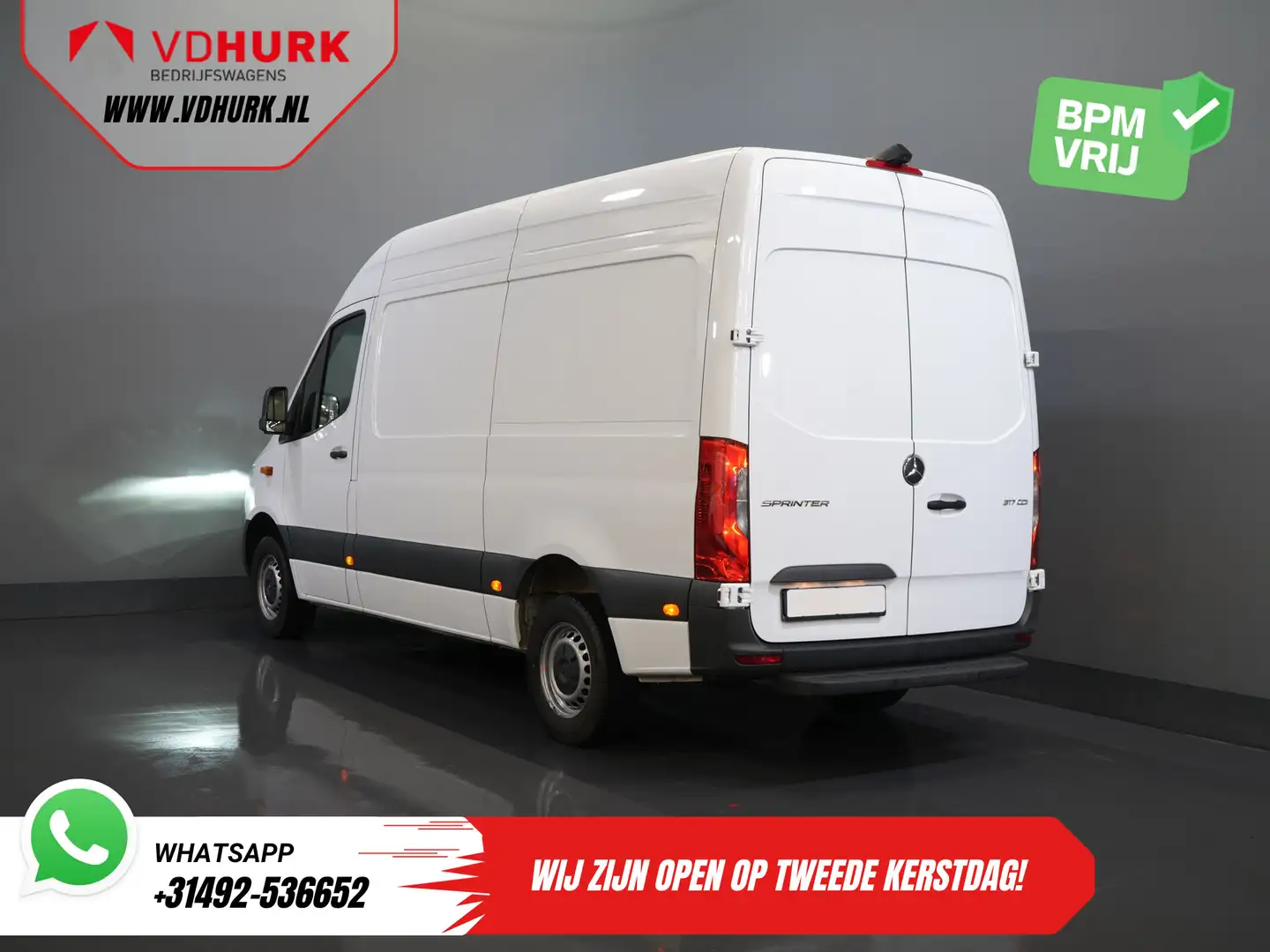Mercedes-Benz Sprinter 317 CDI Aut. L2H2 LED/ Gev.Stoel/ 270Gr.Deuren/ St Blanc - 2