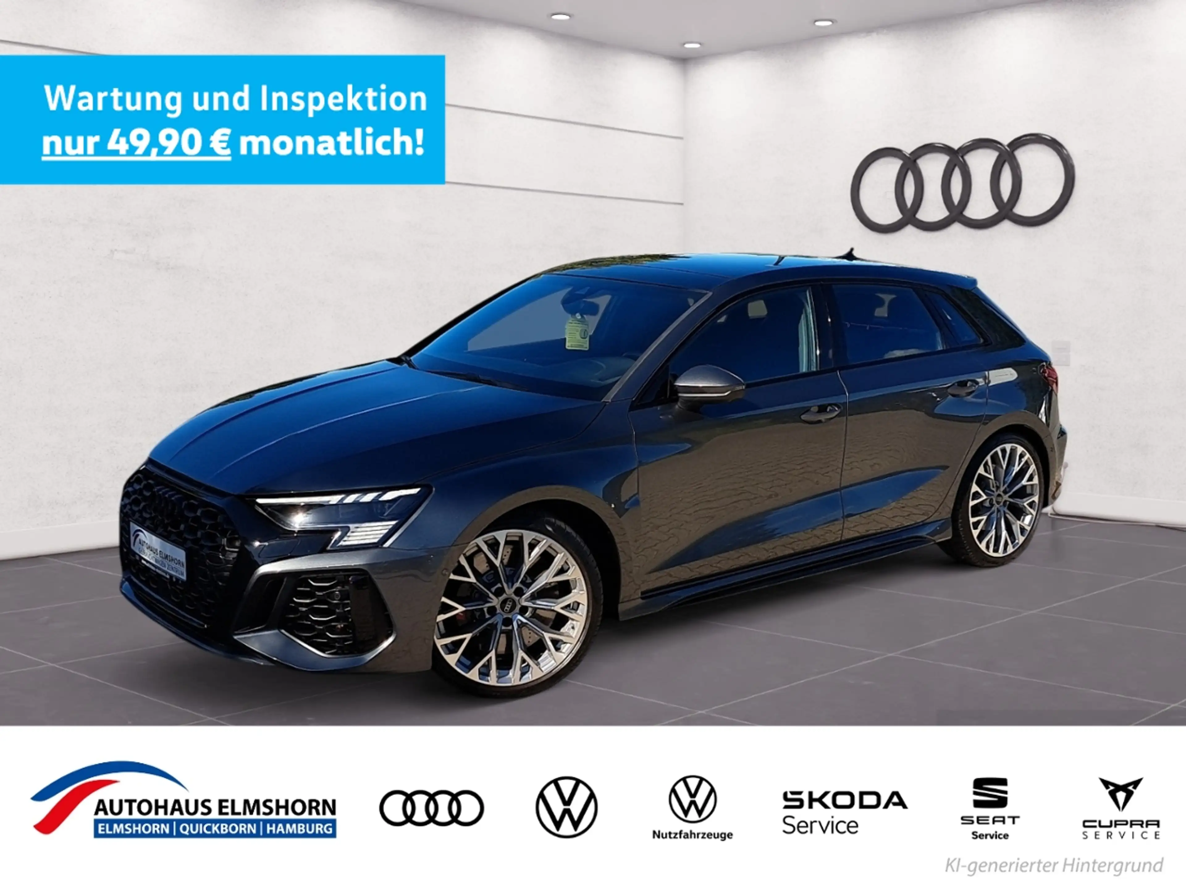 Audi RS3 Sportback quattro S tronic PANO SPORTABGAS NAV 4x