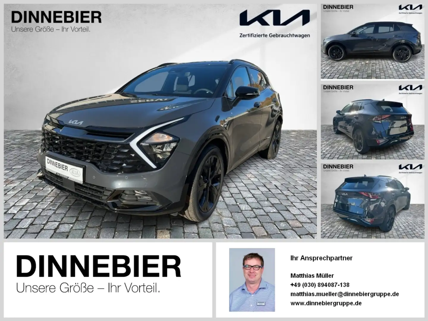 Kia Sportage Nightline Edition AWD LED+Kamera Zwart - 1
