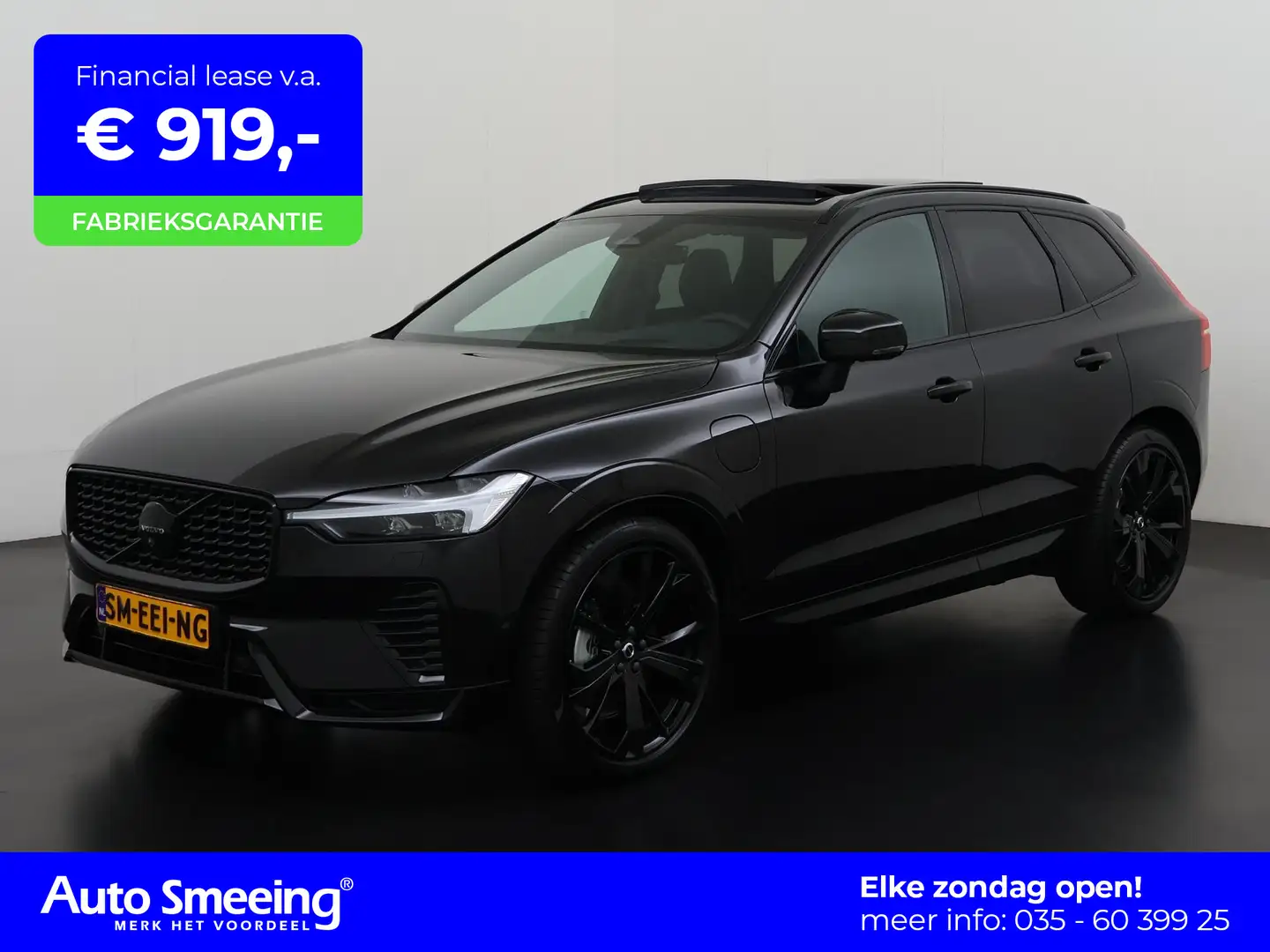 Volvo XC60 T6 Recharge AWD LR Ultra Black Edition Luchtvering Zwart - 1