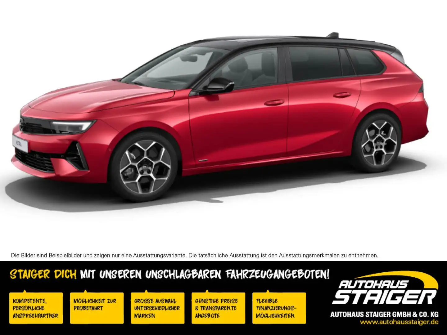 Opel Astra Sports Tourer Ultimate 1.2+Pano+AHK+ACC+ Czerwony - 2