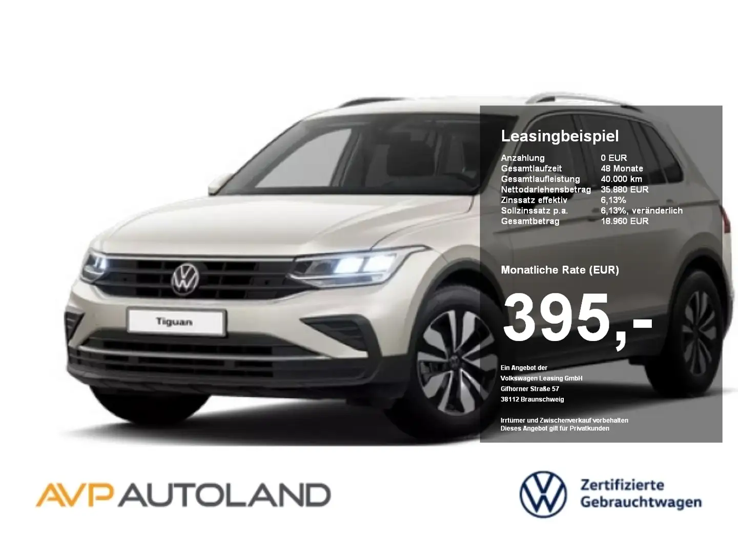 Volkswagen Tiguan 2.0 TDI DSG MOVE | NAVI | STANDH. | AHK | Silber - 1