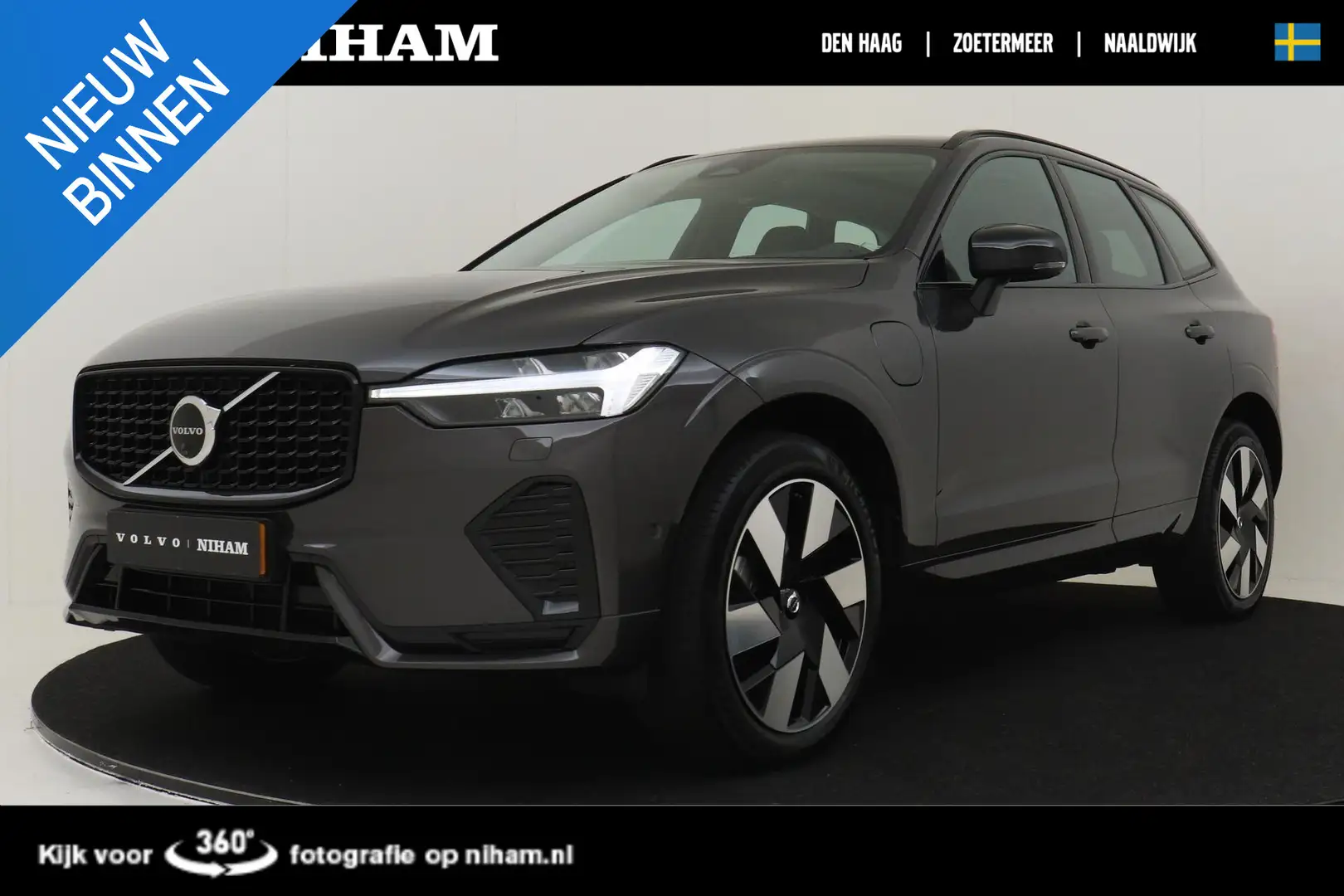 Volvo XC60 T6 PLUG-IN HYBRID ULTRA DARK -PANO.DAK|HEAD-UP DIS Grijs - 1