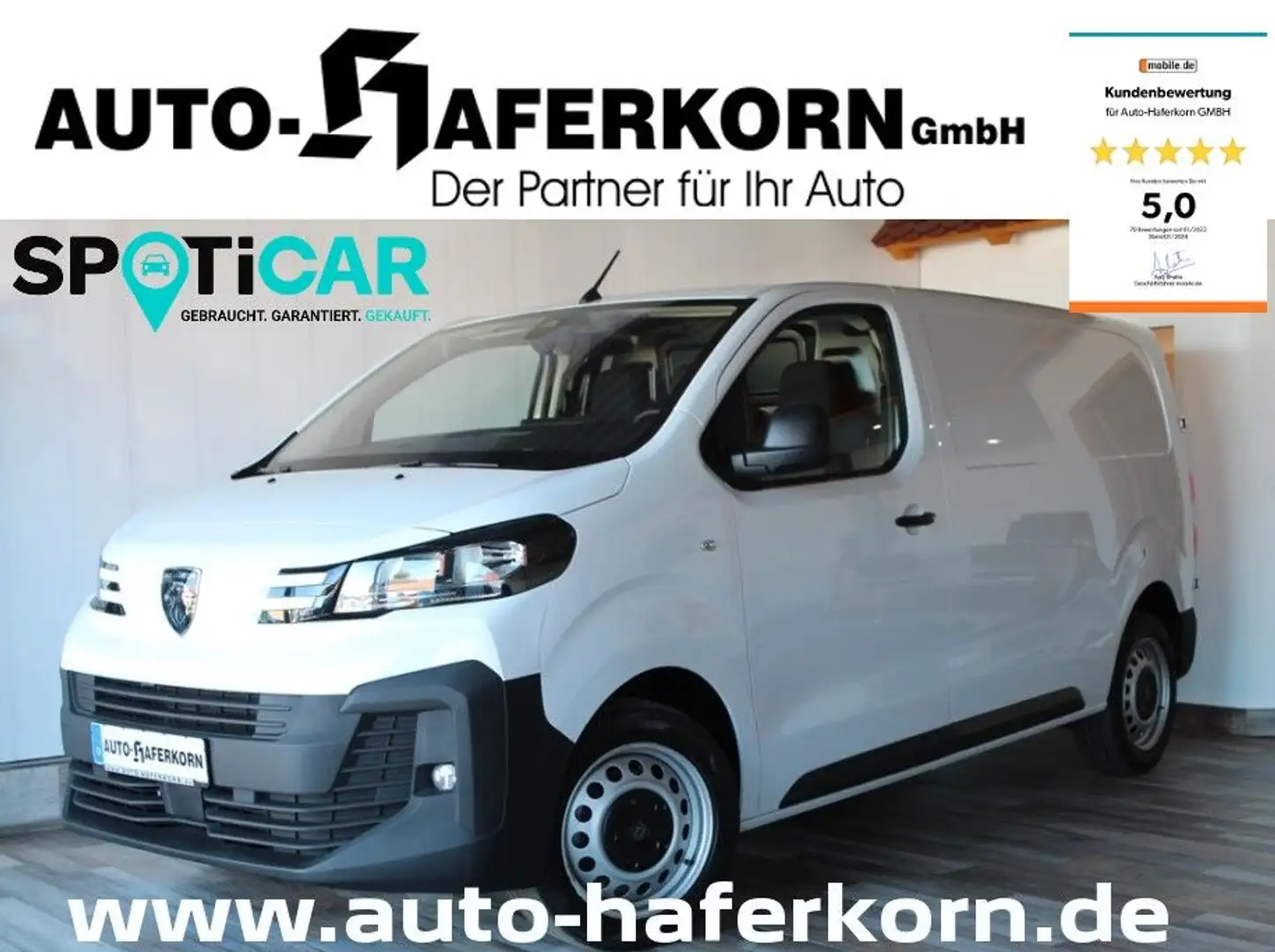 Peugeot Expert KW L2 2.0 BlueHdi 180 EAT8*SZHZ*HOLZBODEN Weiß - 1